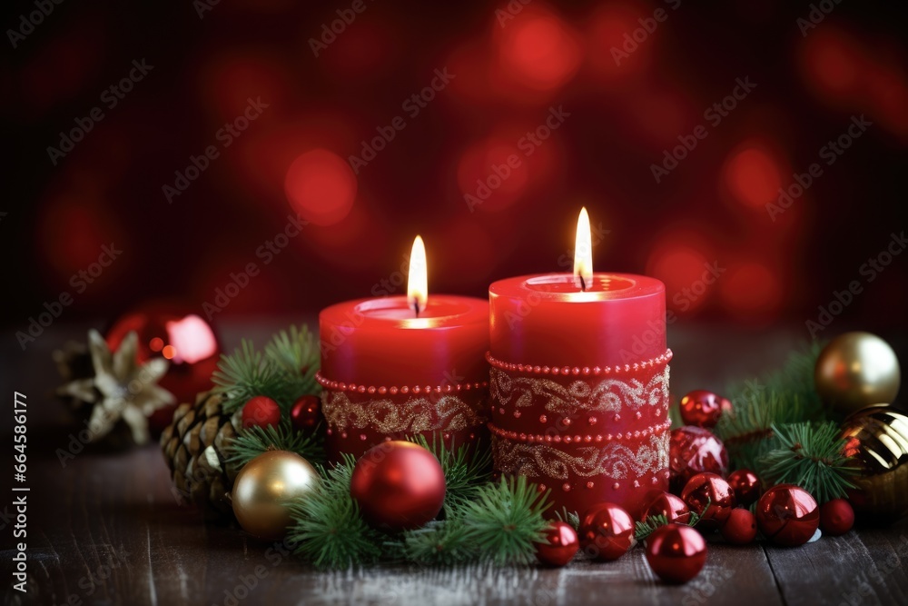 Christmas Grief: Candlelight Symbolizes the Silence and Hope in the Background of Christmas