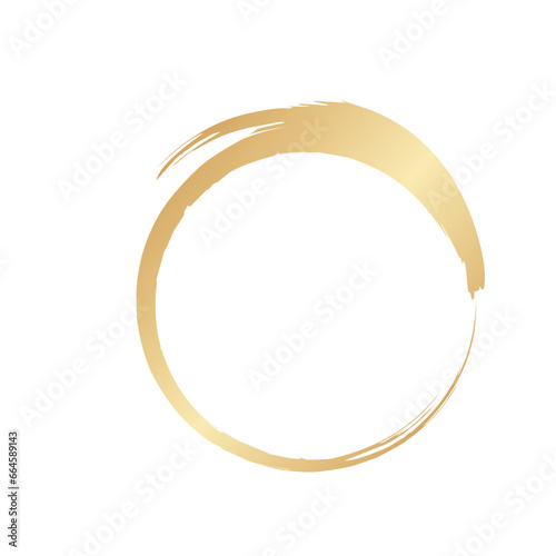 gold circle decoration