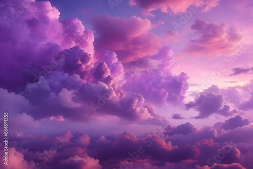 Purple Sky Clouds Background, Purple Clouds Background, Generative Ai