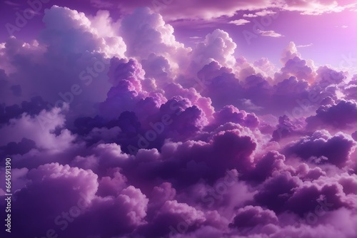 Purple Sky Clouds Background, Purple Clouds Background, Generative Ai