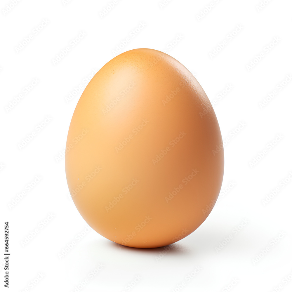 Single chicken egg isolated on white background Single chicken egg isolated on white background