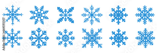Snow Illustration Symbol Graphic and Winter Snowflakes Icons: A Snowflake Vector and Christmas Silhouette Icon - isolated on transparent background, png photo
