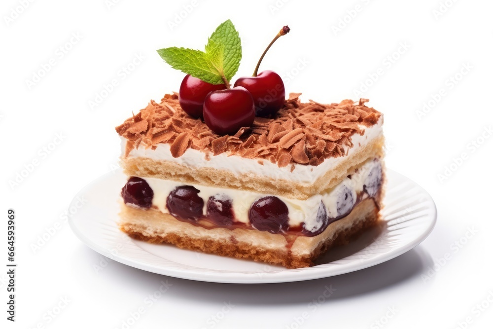 Cake isolated on white background. Cake isolated on white background.