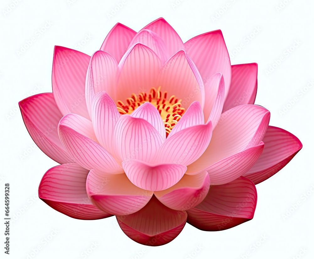 Lotus flower on white background. Lotus flower on white background.