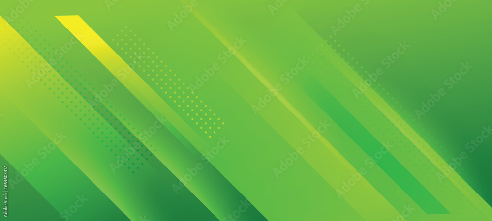 abstract yellow and green geometric banner background with diagonal round curve stripes line, square, circle, dotted halftone and shadow. Use for landing page, brochure, presentation, poster and more abstract yellow and green geometric banner background with diagonal round curve stripes line, square, circle, dotted halftone and shadow. Use for landing page, brochure, presentation, poster and more