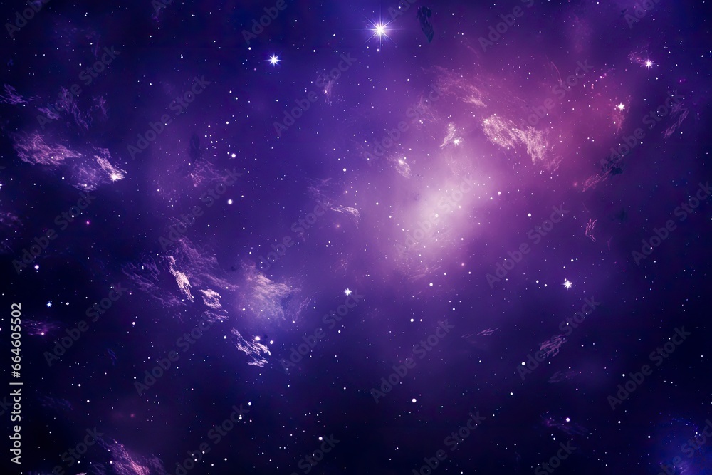 Fototapeta premium Purple Galaxy space stars in Outer Space.
