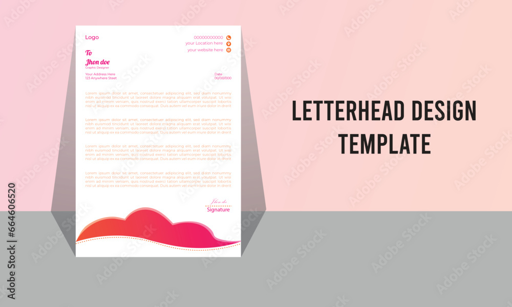  letterhead design template ready