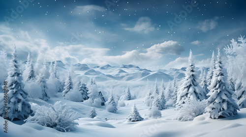 realistic winter background