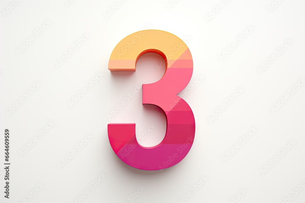 color number three. 3 years. birthday card. color number three. 3 years. birthday card.