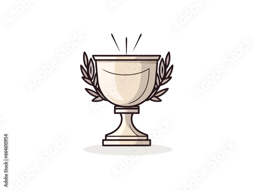 Doodle Elijah Cup, cartoon sticker, sketch, vector, Illustration, minimalistic