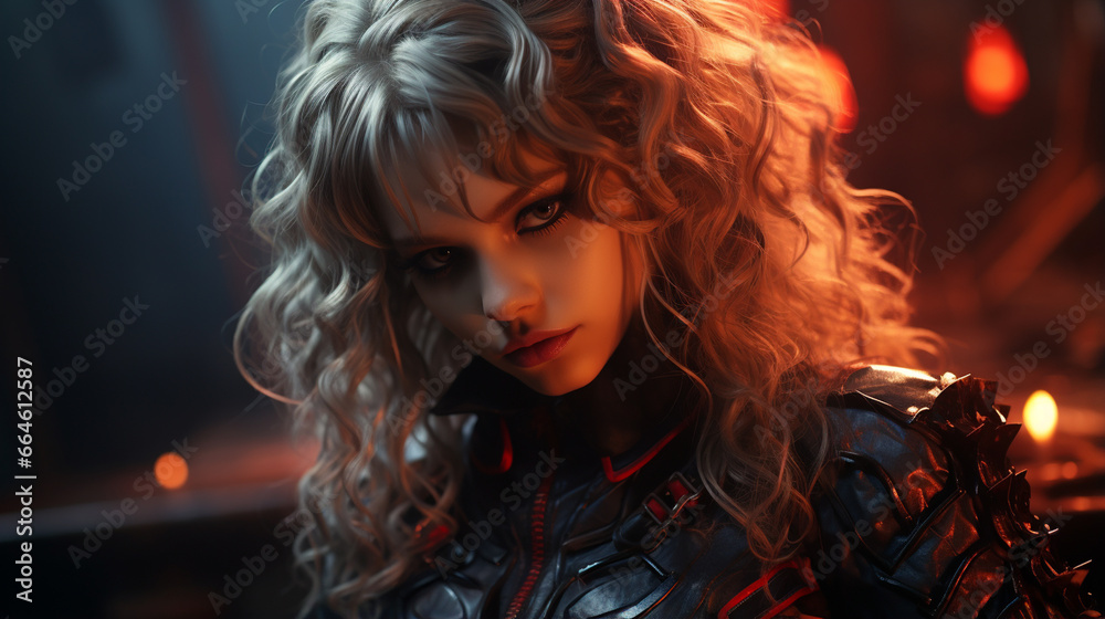 halloween woman with a black hair in the background of a gothic castle halloween woman with a black hair in the background of a gothic castle