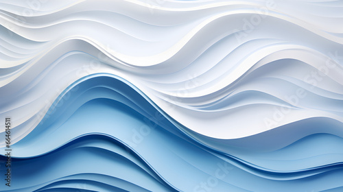 HQ Abstract Pastel Curve Illustration, Smooth Colored Waves Background