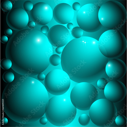wallpaper with transparent layers oin bright cyan light