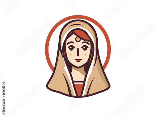Doodle Icon of the Myrrh-bearing Women, cartoon sticker, sketch, vector, Illustration, minimalistic