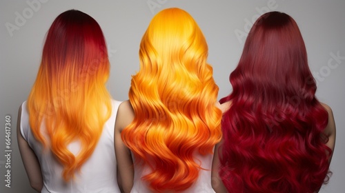 a sunset-inspired gradient from golden yellow to fiery red.