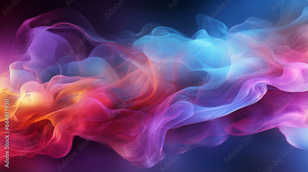 Obraz premium abstract smoke on black