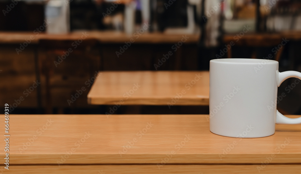 Photo of empty wooden table, where you can add your cup of coffee or some decoration. Focus on the table and blur on the background. Photo of empty wooden table, where you can add your cup of coffee or some decoration. Focus on the table and blur on the background.