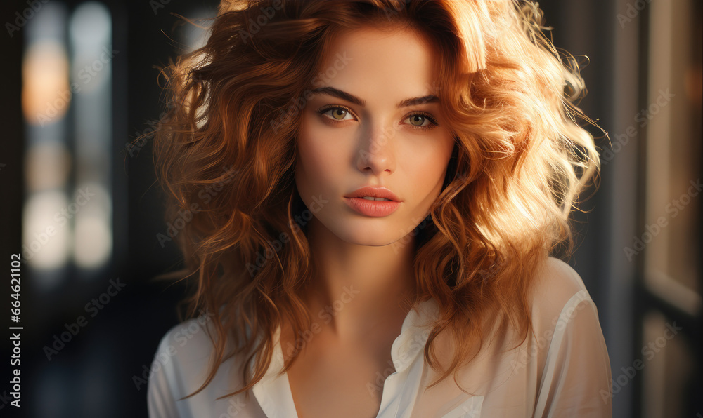 Elegance in White: Stunning Portrait of a Beautiful Woman with Blonde Hair and Sensual Expression - Graceful and Alluring Female Fashion Model. Generative AI Elegance in White: Stunning Portrait of a Beautiful Woman with Blonde Hair and Sensual Expression - Graceful and Alluring Female Fashion Model. Generative AI