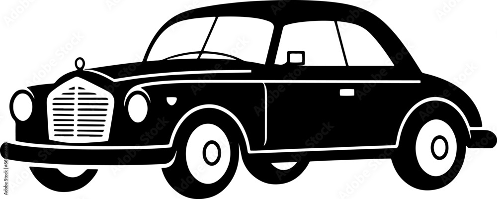 Vintage Car Logo Vector Icon Fast Elegant