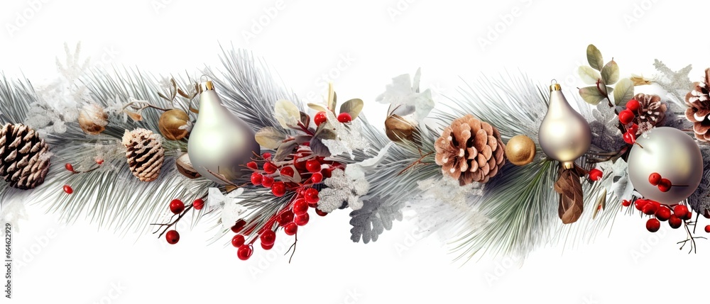 christmas decoration on white background, christmas background