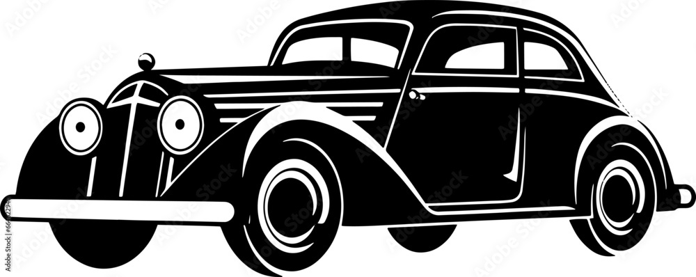 Vintage Car Logo Vector Icon Fast Elegant