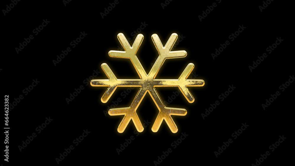 Snowflake icon cut out winter Christmas gold golden Snowflake icon cut out winter Christmas gold golden