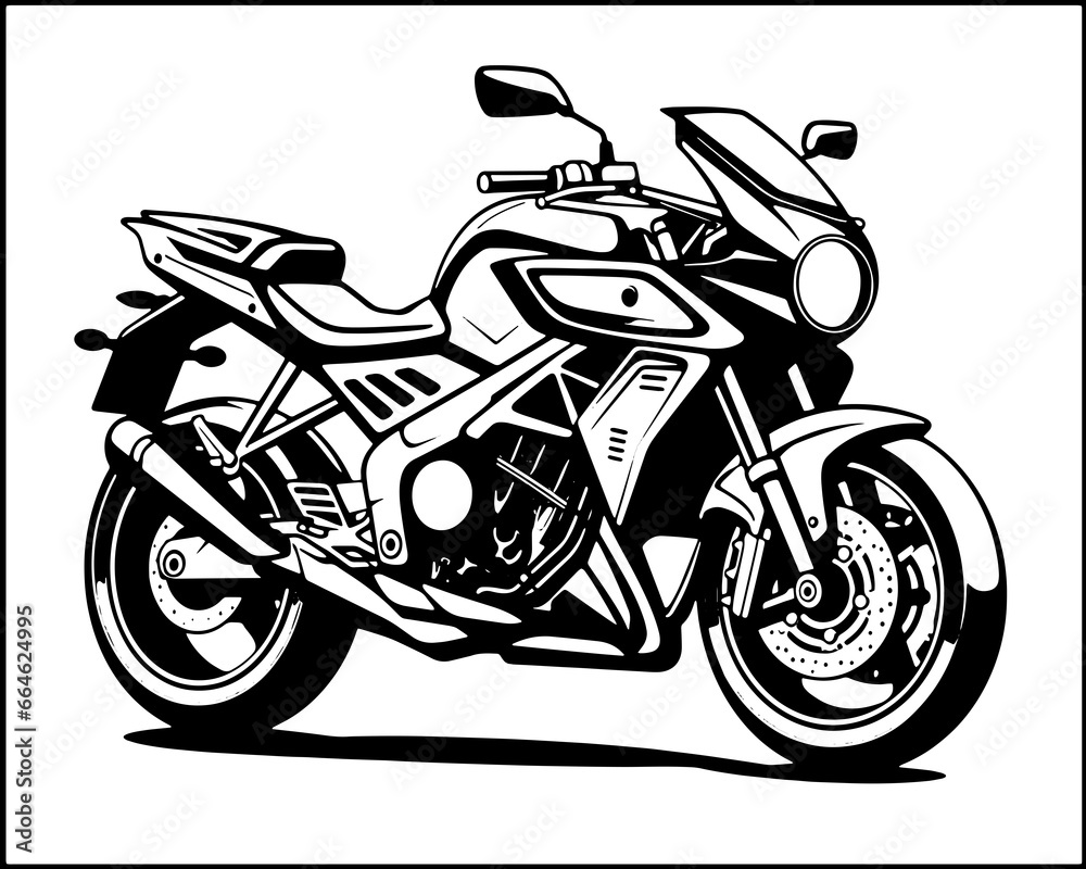 Obraz premium Motorcycle quad bike Vector Scooter Bike Logo Pictogram Icon Sport Motorsport