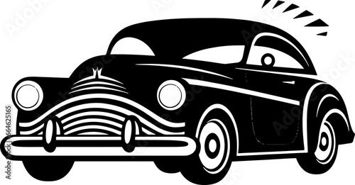 Vintage Car Logo Vector Icon Fast Elegant