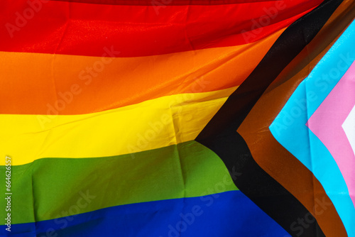 Obraz na płótnie Progress pride flag fullscreen
