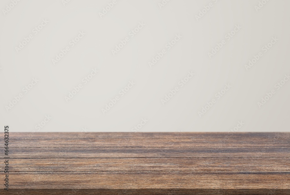 Empty blank table top desk on wall background Empty blank table top desk on wall background