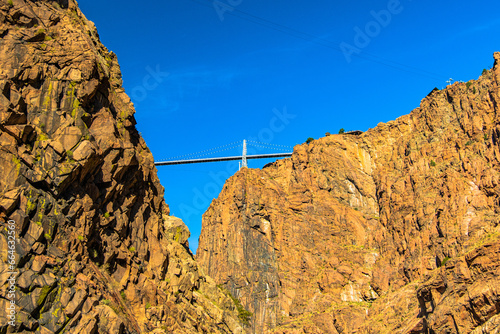 Royal Gorge Bridge across the Arkansas River in Colorado