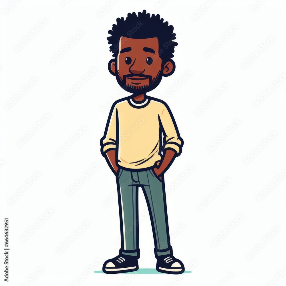 illustration of a person with a smile illustration of a person with a smile
