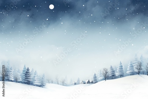 "A Bare Beauty: Minimalist Winter Scenery" Ai generated. © Metodi