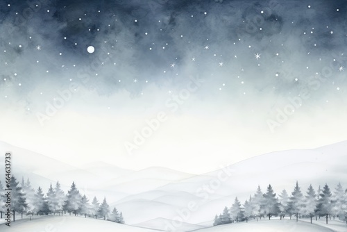 "A Bare Beauty: Minimalist Winter Scenery" Ai generated.