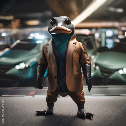 A fearless platypus with a high-tech suit, solving mysteries and thwarting evil plans1