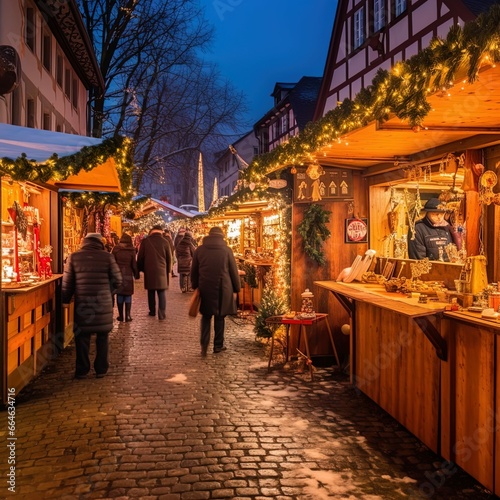 Christmas markets on the street