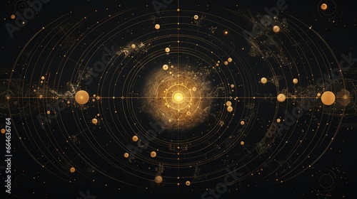 digital painting showcasing intricate, celestial constellations for space-themed graphic design.
