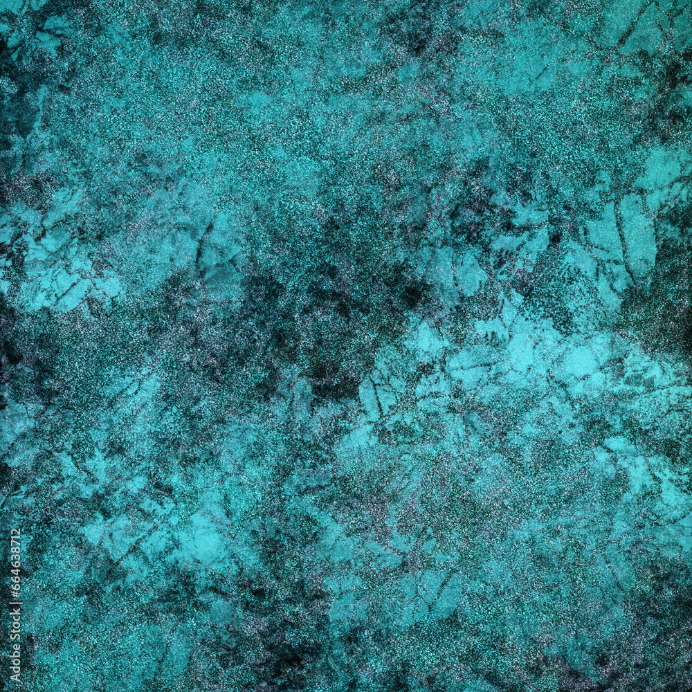 An Aqua Abstract Grunge Backdrop - Grungy Deep Aqua Textured Background Image