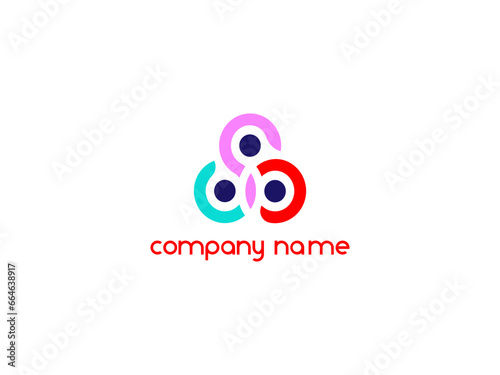 Creative, digital abstract colorful elements and symbols, logo collection, template business logo  design. white Background - Vector Illustration, Graphic Design Editable For Your Design. 