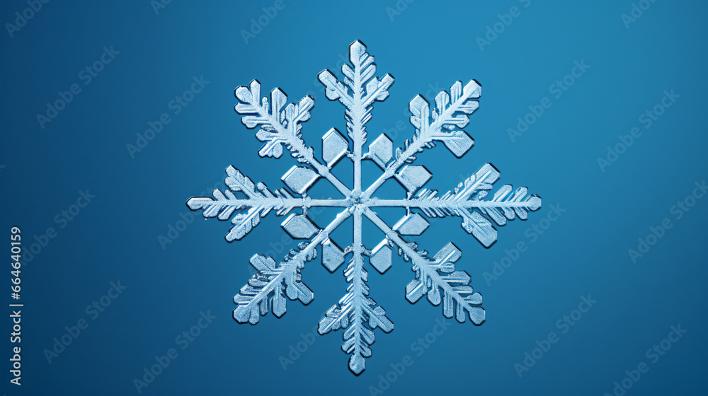 snowflake on blue background snowflake on blue background