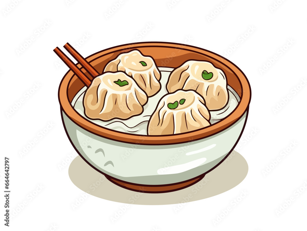 Doodle Soup dumpling, cartoon sticker, sketch, vector, Illustration, minimalistic Doodle Soup dumpling, cartoon sticker, sketch, vector, Illustration, minimalistic