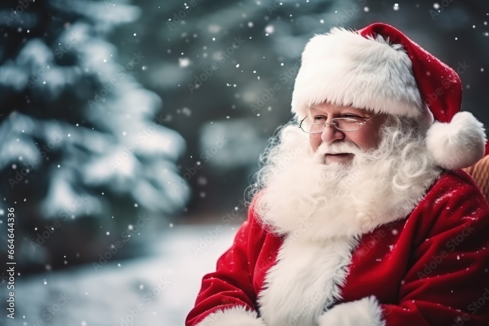 Cute Santa Claus waiting for the holiday Cute Santa Claus waiting for the holiday