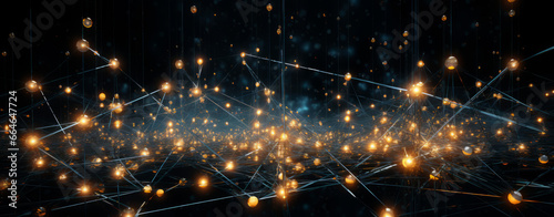 Blockchain Revolution: Capture the complexity and security of blockchain technology through intricate visuals of interconnected nodes, symbolizing the transformative power of decentralized systems in 