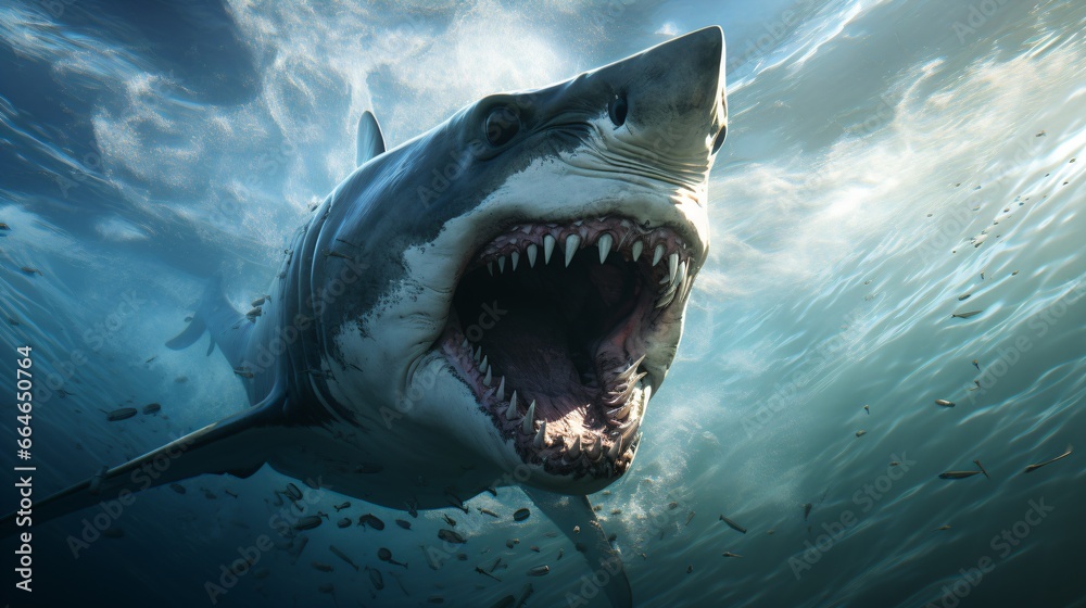 Fototapeta premium great white shark