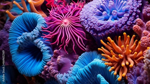 the beauty of vibrant underwater coral reef textures for web design.
