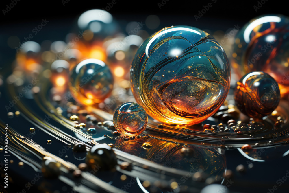 An abstract artwork symbolizing the boundless creativity of the multiverse, with infinite universes as its canvas. Generative Ai. An abstract artwork symbolizing the boundless creativity of the multiverse, with infinite universes as its canvas. Generative Ai.