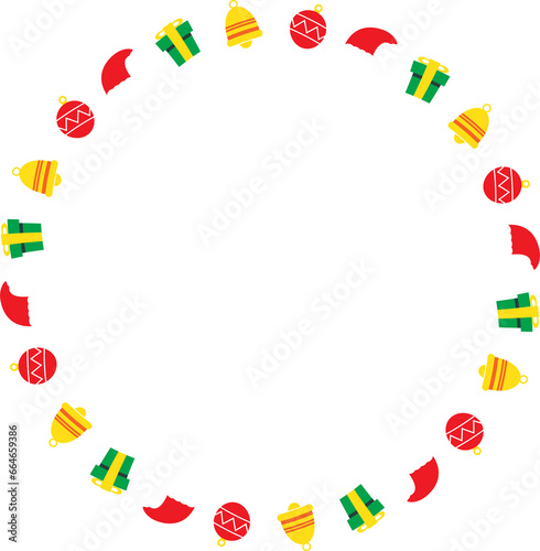 The Christmas boarder line for holiday concept.