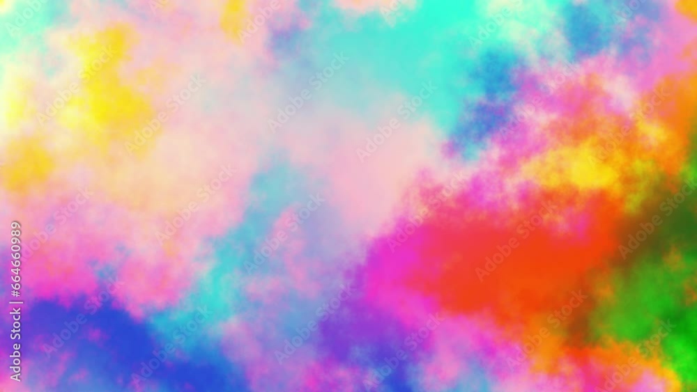 Seamless abstract psychedelic wavy background for loop playback. 4k video. Cloudy nebula background. Natural retro colors. Seamless abstract psychedelic wavy background for loop playback. 4k video. Cloudy nebula background. Natural retro colors.
