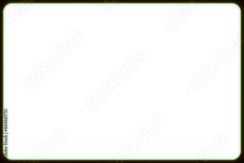 Vintage photo slider empty frame cell with small vignette, film and green chromatic aberration. Transparent background (png image), useful for design, vintage film effects, and backgrounds	