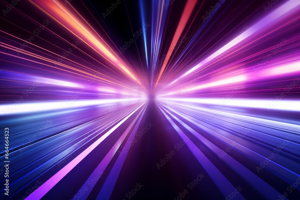 Abstract radiant light rays creating a dynamic sense of speed and movement in vibrant blue and pink hues Abstract radiant light rays creating a dynamic sense of speed and movement in vibrant blue and pink hues